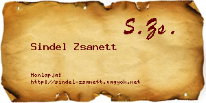 Sindel Zsanett névjegykártya